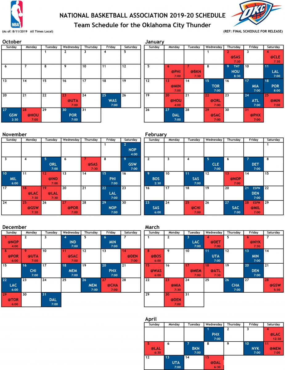 雷霆赛程安排表，掌握每一刻的激情